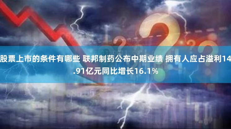 股票上市的条件有哪些 联邦制药公布中期业绩 拥有人应占溢利14.91亿元同比增长16.1%